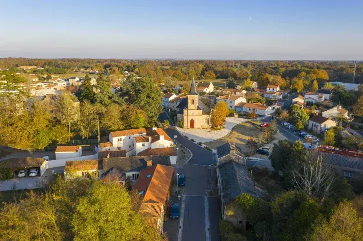 vue aérienne de Saint-Aignan-Grand-Lieu