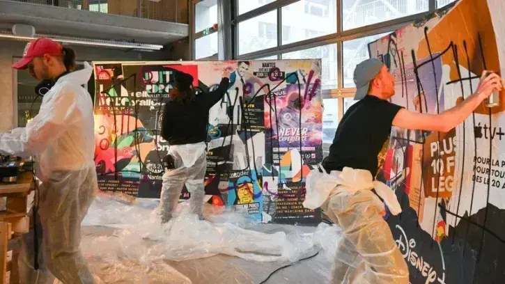 La fresque collaborative de l'édition 2023 