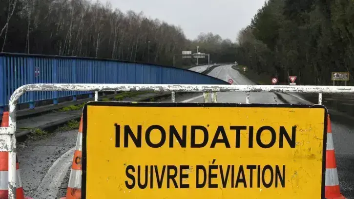 inondation lors de la tempête Kirk