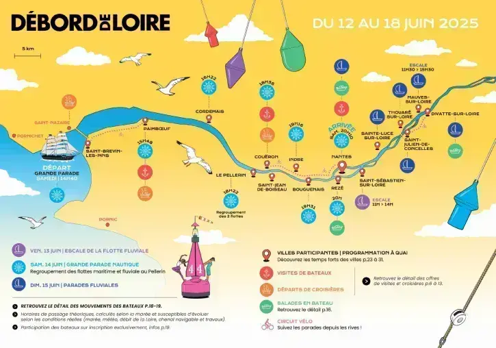 Plan de la parade nautique.