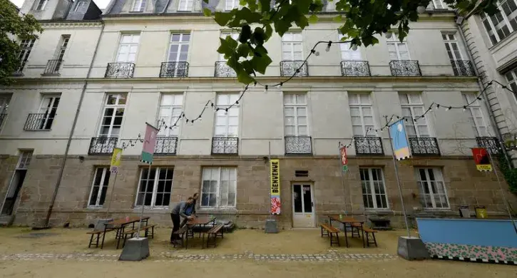 Vue de la cour de l'ancienne école des beaux-arts de Nantes.
