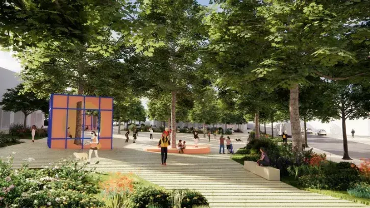 Image de synthèse de la future place Zola.