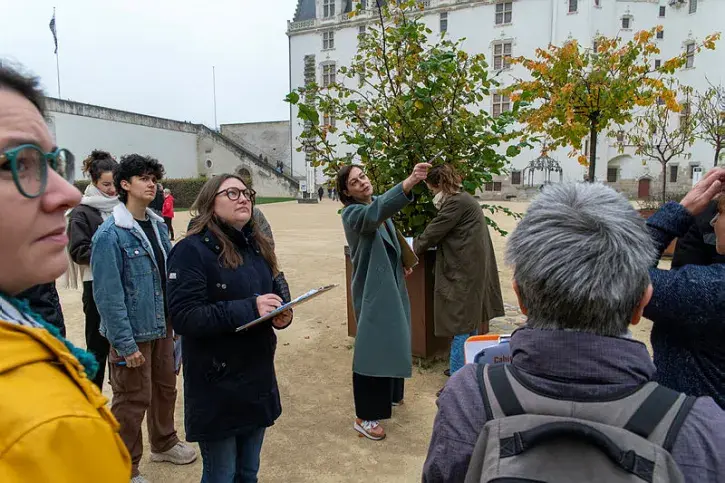 La cour du château des ducs de Bretagne. 