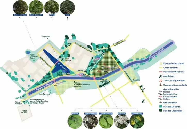Plan d'aménagement des espaces naturels de Doulon-Gohards.