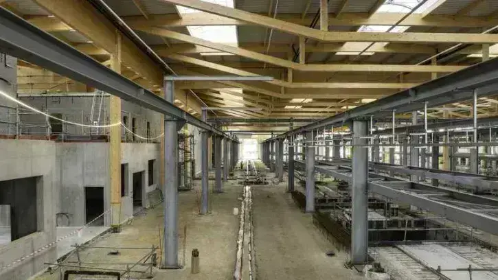 Vue intérieure de l'atelier du Cetex © Valéry Joncheray.