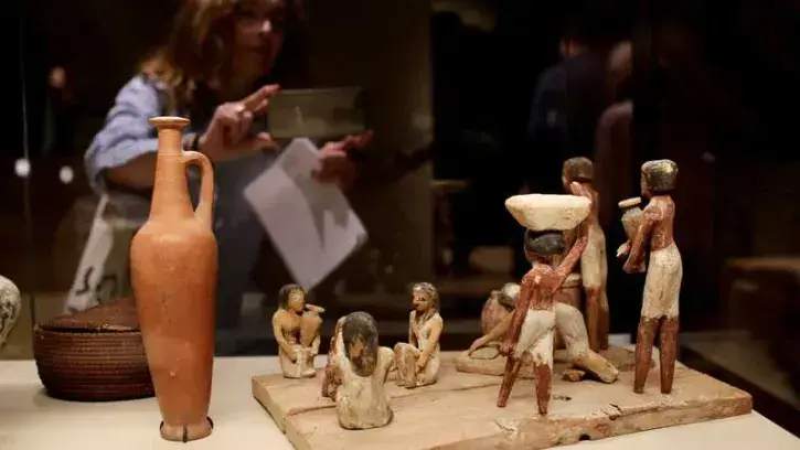Les objets datant de l'Égypte pharaonique ont pour l'essentiel été réunis par le collectionneur nantais Frédéric Cailliaud © Romain Boulanger.