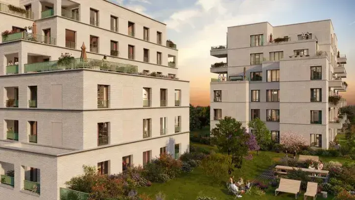 Situé rues d'Aquitaine et du Cantal, le programme Bel Horizon du groupe CIF comprend 59 appartements du T2 au T5. 29 logements sont proposés en bail réel solidaire avec des prix démarrant à 126 500 € pour un T2 et à 193 000 € pour un T4. © CIF