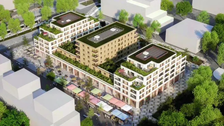 Côté nantais, le programme Nova du groupe CISN comprend 94 logements du T1 au T5. © CISN