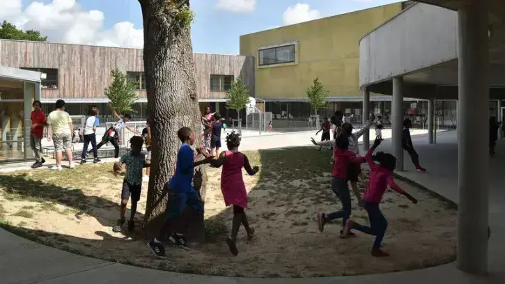 En septembre, l'école Germaine-Tillion a effectué sa vraie rentrée avec l'arrivée des premiers enfants du nouveau quartier. © Jean-Dominique Billaud