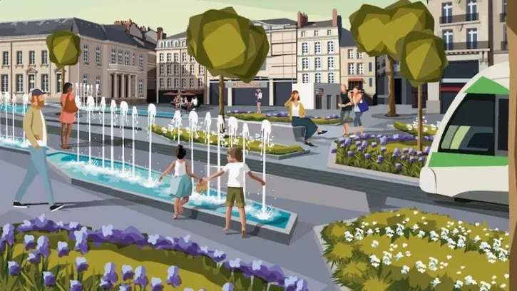 Un week-end  d'animations est organisé les 13 et 14 mai pour découvrir le nouveau visage de cette espace emblématique du centre-ville de Nantes. © Création graphique La Loutre