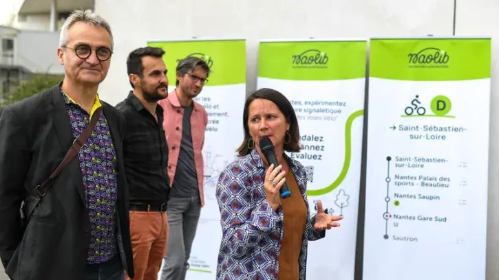 Le réseau cyclable et ses futures grandes voies vélo s'inscrivent dans la nouvelle marque mobilité Naolib © Thierry Mézerette.
