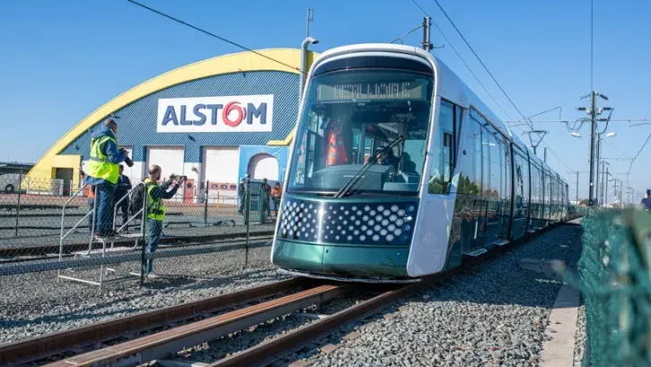 C'est sur le site de Bellevue, à La Rochelle, que le constructeur Alstom teste une première fois sur rails les rames sorties de ses ateliers © Patrick Garçon.