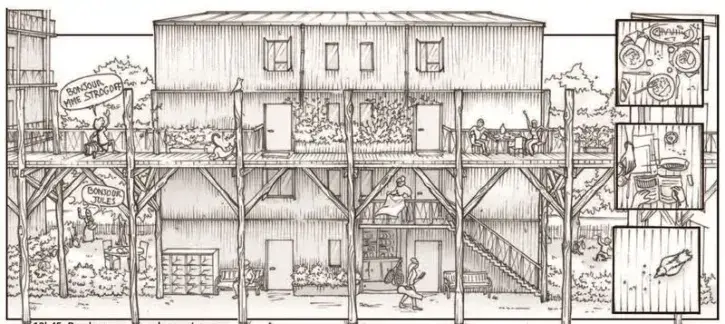 CISN Immobilier, en lien avec Bond Society et l'Atelier Desmichelle, proposera 67 logements, dont 34 libres et 33 en bail réel solidaire, et un espace appropriable par les habitants du quartier en association syndicale libre. Crédit : CISN - Bond Society 