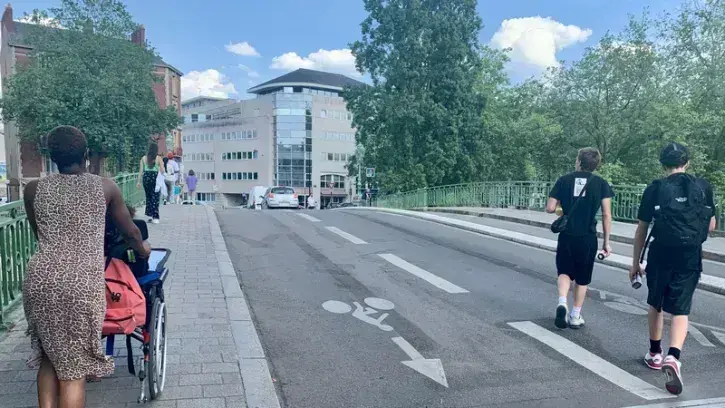 Le pont Saint-Mihiel doit être fermé à la circulation automobile de manière définitive à partir de cet été, en lien avec les travaux de rénovation de la ligne 2 du tramway.