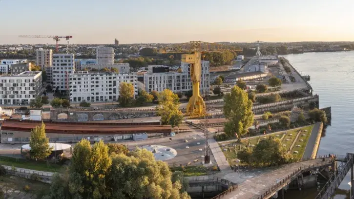 Situées dans la continuité des immeubles de Prairie au Duc, ces trois opérations bénéficieront toutes de vues sur la Loire, le parc des Chantiers et les futurs Jardins de l'Estuaire. © Valéry Joncheray