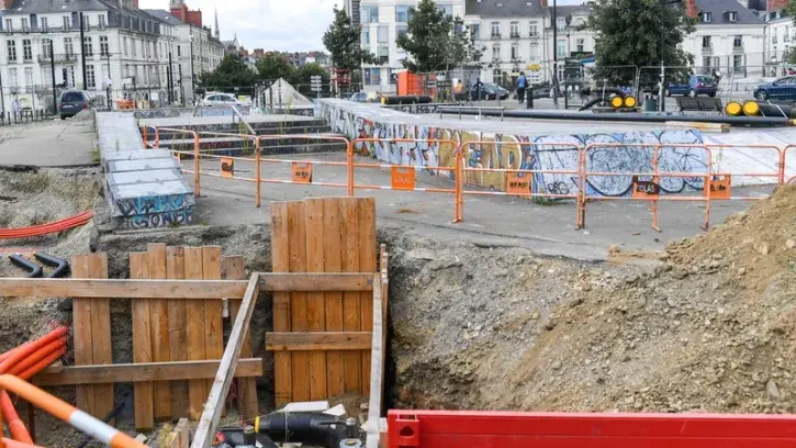 Le réseau Bellevue-Chantenay (24 km avant les travaux) va être étendu à 30 km d'ici 2028. La part d'énergie renouvelable et de récupération s'élèvera à 84% © Thierry Mézerette.