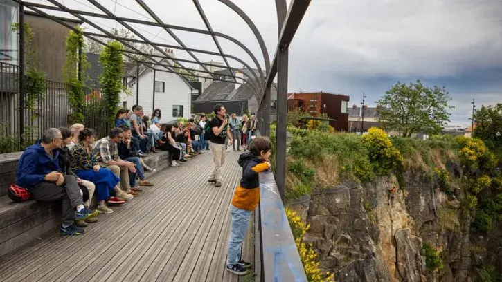 Le Jardin extraordinaire depuis le belvédère des rêveries. © Jérémy Lusseau/NMA