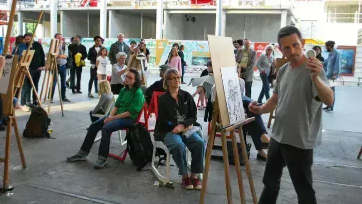 Participatif, gratuit et ouvert à tous les publics, l'événement la Cité du dessin s'installe le temps d'un samedi à la Cité des congrès © Erwan Le Yar.