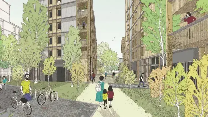 Les premiers projets, sélectionnés à l'automne 2023, font la part belle au bois, à la paille et au chanvre comme isolants, ainsi qu'au réemploi. © CIF - Atelier du Rouget Simon Teyssou - Atelier Belenfant-Dauba 