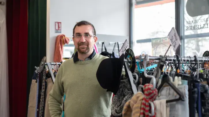 Christophe Oddon est le directeur de l'Atelier bricolage des Dervallières. © Céline Jacq pour Nantes Métropole