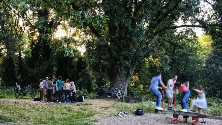 Poumon vert de 14 hectares à la pointe Est de l'île de Nantes, le parc Beaulieu va s'offrir un rafraîchissement à partir de 2025. © Romain Boulanger