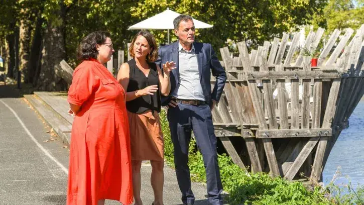 « La situation est extrêmement grave : 4 millions de personnes sont mal-logées, 330 000 sans domicile », s'alarme Johanna Rolland, maire de Nantes et présidente de Nantes Métropole, ici avec Emmanuelle Cosse, présidente de l'Union sociale pour l'habitat e