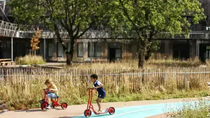 L'école Claire Brétécher – du nom de la célèbre autrice née à Nantes – a ouvert ses portes début septembre 2023, avec deux classes pour l'instant. © Romain Boulanger