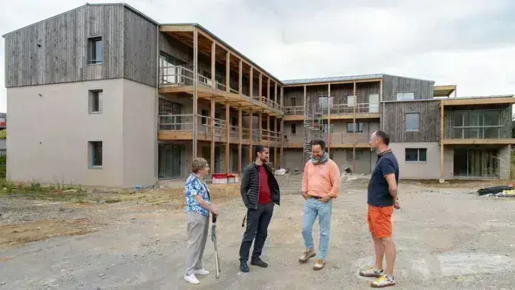 Le hameau Marvingt, habitat participatif de 33 logements, sera livré fin 2024 au cœur de l'écoquartier Bottière-Chénaie. © Loïc Gatteau