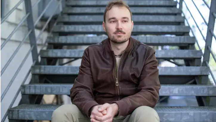 Corentin Delsard est l'un des responsables des Jeunes Européens Nantes © Céline Jacq pour Nantes Métropole