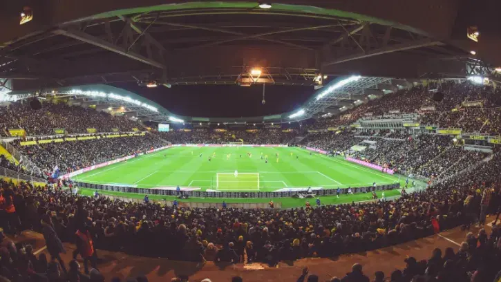 Le stade de La Beaujoire en mode FC Nantes. © Arnaud Duret