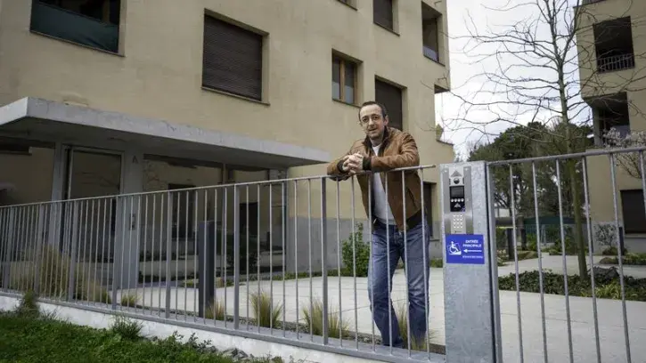 Benjamin a bénéficié du bail réel solidaire pour acheter son appartement dans la résidence Villa-Lisa, à Nantes. © Loïc Gateau