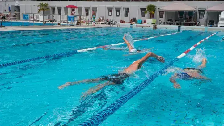 Les bassins de la piscine des Dervallières ont rouvert le 15 juin. © Régis Routier / Ville de Nantes.