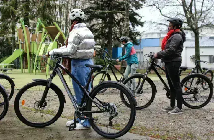 Rayo'Nantes veut favoriser l'autonomie des femmes avec la pratique du vélo © Romain Boulanger pour Nantes Métropole.