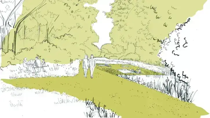 L'ancien port-cale, situé à l'embouchure de la Goulaine, va être rénové pour permettre aux promeneurs de s'y poser. ©  Le Vôtre Paysage