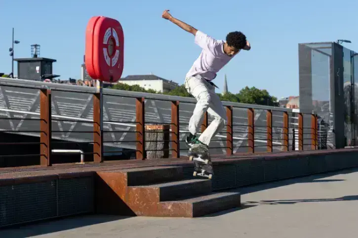 Les skaters peuvent renouer avec l'espace public nantais © Nantes Métropole.  