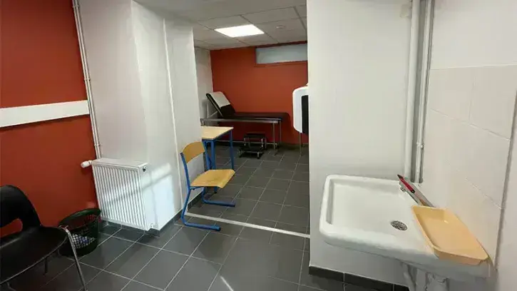 Le rez-de-chaussée du nouveau module accueille la médecine scolaire et le Réseau d'aides spécialisées aux élèves en difficulté (Rased).