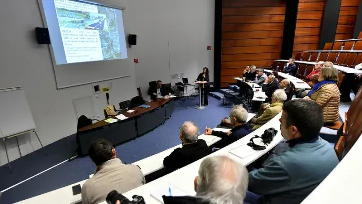 Le projet a été présenté aux habitants des communes concernées, jeudi 16 novembre, au lycée d'Orbigny de Bouaye. © Marc Roger